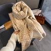 Sciarpa in cashmere imitazione calda e spessa a doppia faccia, autunno e inverno, per tenere al caldo il mantello e l'outfit esterno