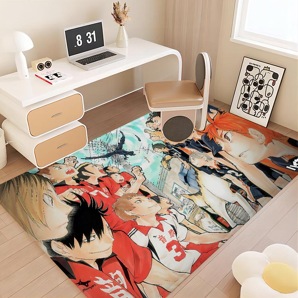 H-Haikyuu Anime Fußmatte Rechteckig Anti-Rutsch Zuhause Weich Badezimmermatte Eingangstür Innen Außenmatte Hotel Dekorationsmatte