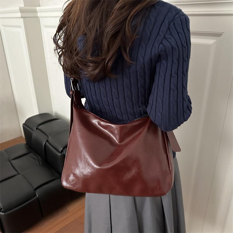 Pu Tote Bag For Women With Car Stitching Style In Large Capacity For Daily Use