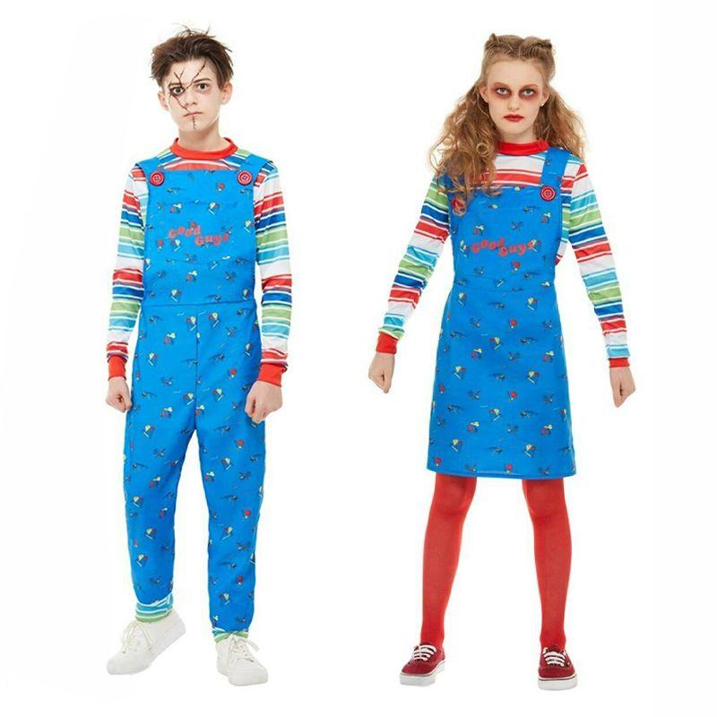 Auffälliges Chucky Kostüm für Kinder (Child's Play Lizenz) Für Jungen und Mädchen Spaß