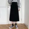 Corduroy Skirt Female Autumn and Winter Korean Version Was Thin and Wild Thick Retro High Waist Bag Hip Mid-length A-line Skirt