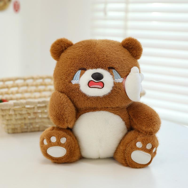 Cartoon Crying Bear Plush Toy Doll Doll Child Comfort Pillow Home Decoration Aggrieved Bear