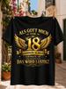 Gerunisex 18th Birthday Crown And Wings Graphic Gold When God Created Me 18 Years Ago Quote With A Unisex All Tshirt