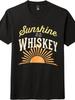 Vintage Sunshine and Whiskey T-Shirt, Casual Unisex Top for Weekend & Travel