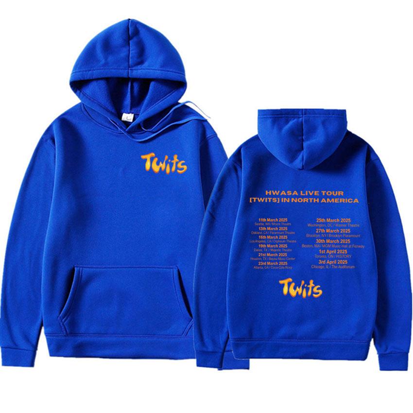 Hwasa Live Tour Twits Print Hoodies High Quality Hipster Womens Fleece Sweatshirts Oversized Trendy  Y2K Clothes Hoodie