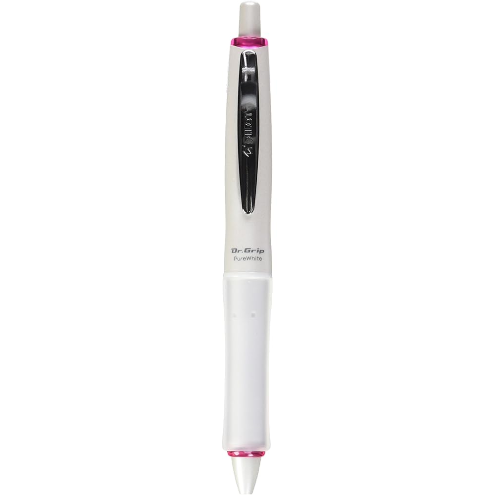 Dr. Grip Pure White 0.7mm Ballpoint Pen Pink Generic Writing Instrument