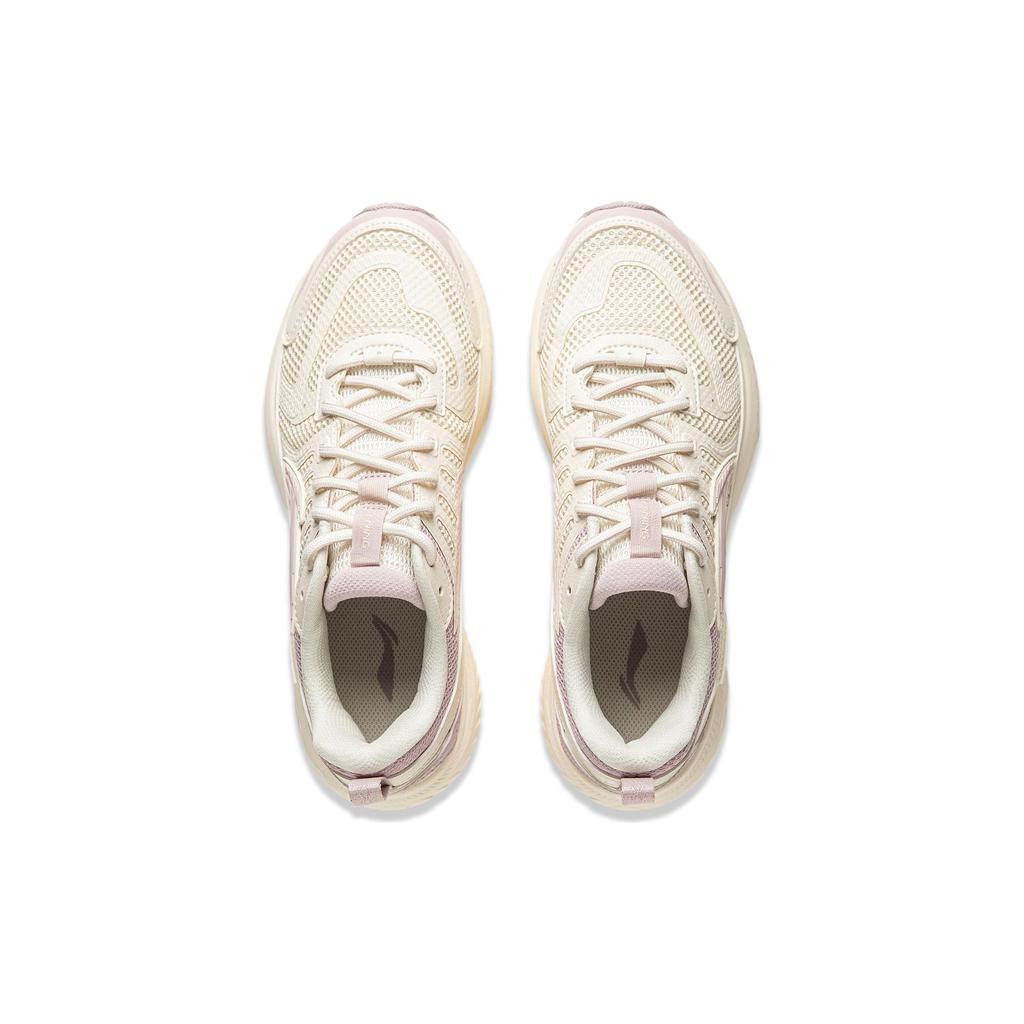 LiNing Fuyiao 1.0 V3 Lightweight High Resilience Shock Absorption Low Top Running Shoes Women Sneaker White Purple ARXU004-3