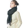 [Toyuxe] Cashmere Muffler Women's 100% Cashmere [2025 Autumn/Winter - Inner Mongolia Premium] Plain Check Pattern Large Thick Muffler
