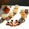 Non-Toxic Silicone Tea Toys Pretend Play Kitchen Accessories Food Playset For Kids Role Play Game For Toddlers Children Gifts
