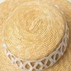 Summer Hats for Women Retro Flat   Hat Brim Hand-made Raffia Straw Hat Ladies Outdoor Sun Protection Beach Straw Hat
