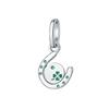 925 Silver Charms Horse Horseshoe Carrousel Earring Beads Pendant Bracelets Necklaces Womens DIY Jewelry Gift