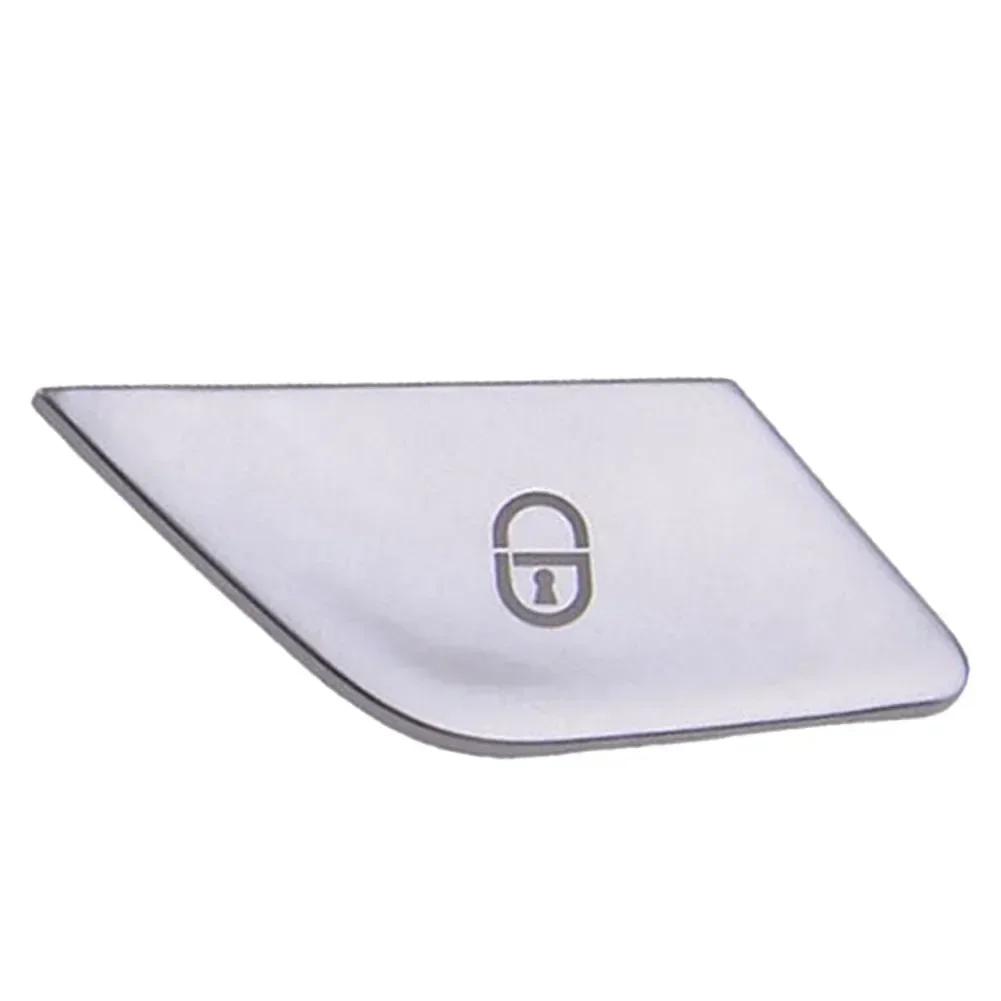 2x Zestaw Pokryć Przycisków Przełącznika Zamka Drzwi Chromowany Do Mercedes For Benz Klasa C W205 2015-2019 Klasa E W213 Klasa X253 2016-2019