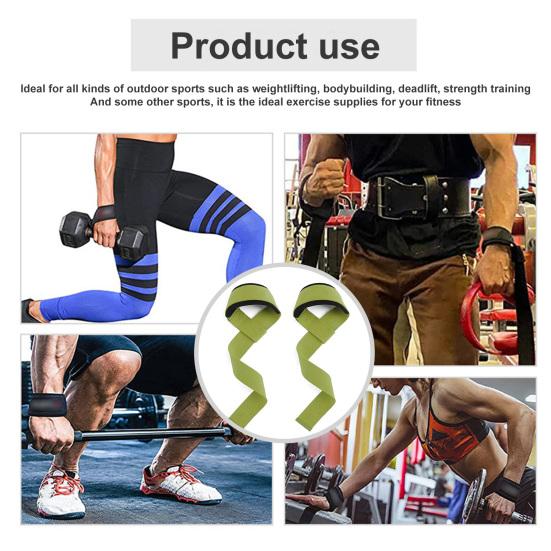 1 Pair Hard Pull Lifting Wrist Strap Grips Band Strength Training Deadlift Grip Band Fitness Non-slip Booster Belt Weightlifting Pressure