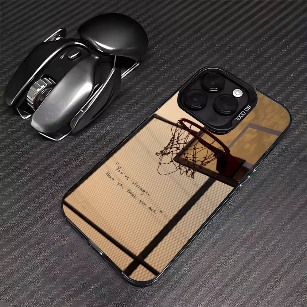 Basketball Basket Phone Case For iPhone 17 16 15 14 13 12 11 Pro Max XS Max 7 8 Plus Shockproof Silicone Matte Cover