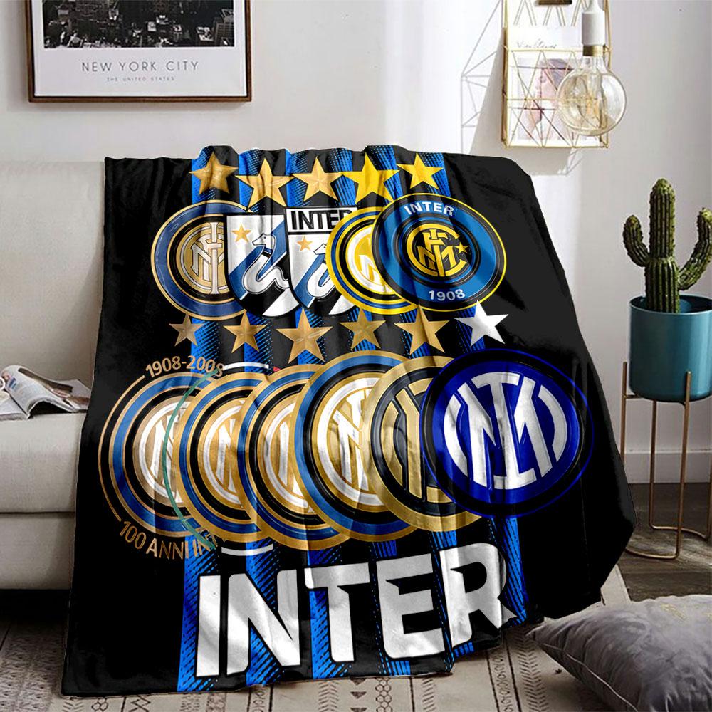 Inter Milan Logos Blanket for All Seasons Blanket Lunch Break Throw Gift