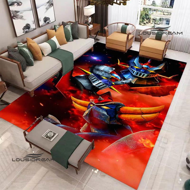3D UFO ROBO GRENDIZER GOLDORAK Carpet Non-slip Carpet Outdoor Carpets Area Rug Home Bedroom Decor Rug for Bedroom Birthday Gift