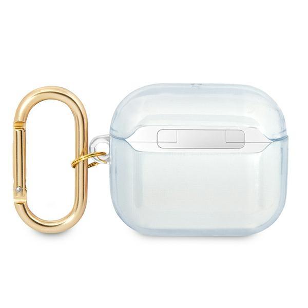 Etui Do AirPods 3 Guess Strap Collection Niebieskie