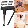 Ouvre-noix de coco en acier inoxydable avec poignée en forme de T Outil universel pour ouvrir les noix de coco jeunes et matures Antirouille Outil de cuisine essentiel pour