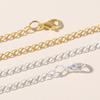 8pcs Plated Copper Extension Chain Lobster Clasps Connectors Metal Extended Tail Chains For Jewelry Making DIY Bracelet Necklace