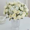 1/3PCS Artificial Flowers Silk Roses Festival Home Vases Outdoor Garden Bonsai Wedding Bridal Bouquets Room Table Decor DIY Gift