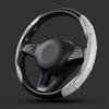 Non-Slip Universal Carbon Fiber Car Steering Wheel Cover for Seat Alhambra MK3 Leon FR Altea Ibiza Toledo Cordoba Arona Ateca