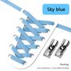Nieuwe Cross Lock Schoenveters Zonder Strikken 8MM Breedte Elastische Veters Sneakers Kinderen Volwassenen Geen Strik Schoenveters Elastiekjes Schoenaccessoires