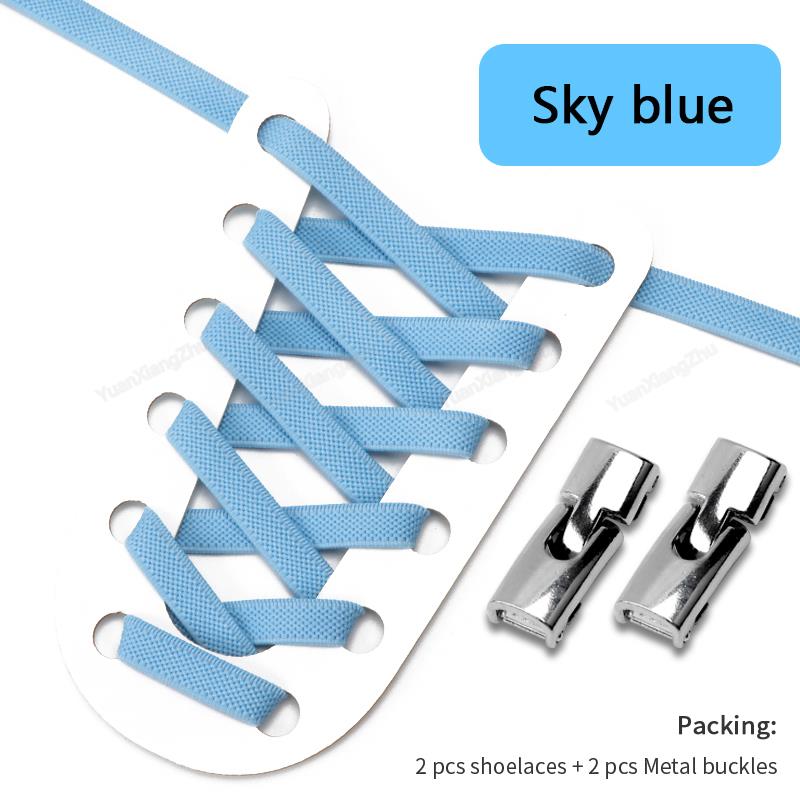 Nieuwe Cross Lock Schoenveters Zonder Strikken 8MM Breedte Elastische Veters Sneakers Kinderen Volwassenen Geen Strik Schoenveters Elastiekjes Schoenaccessoires