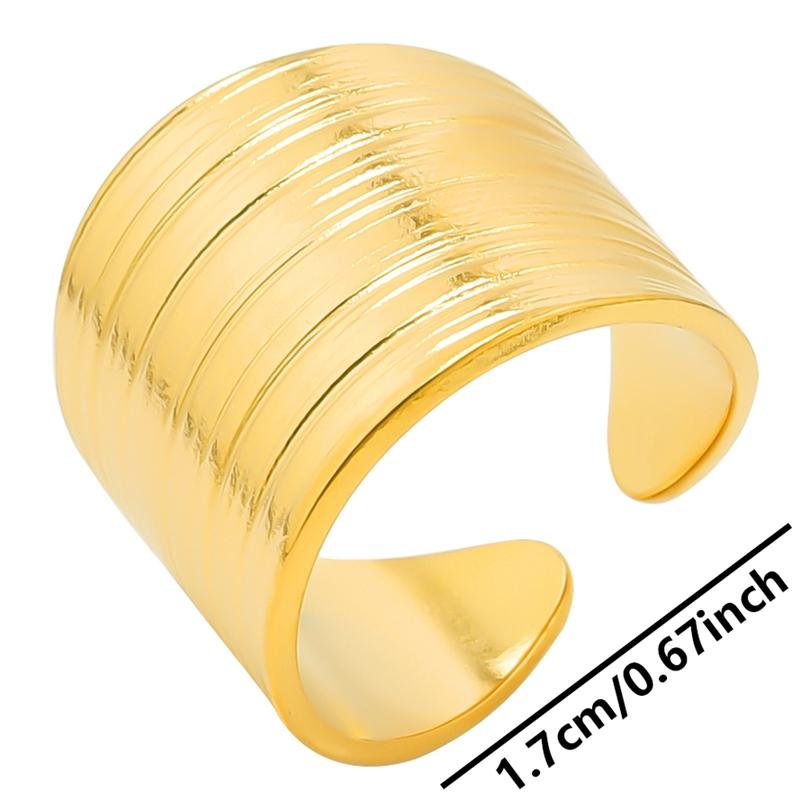 1/6pcs Leaf Heart Evil Eye Waterproof Stainless Steel Rings For Women Men Accessories Vintage Ring Open Adjustable Anillos Mujer