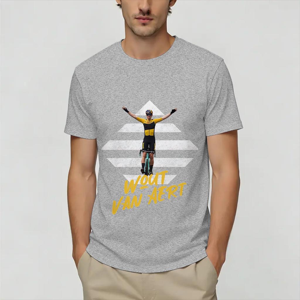 Maglietta Wout Van Aert Estate Magliette in Puro Cotone per Unisex Design Casual Maglietta a Maniche Corte Y2k Top Casual