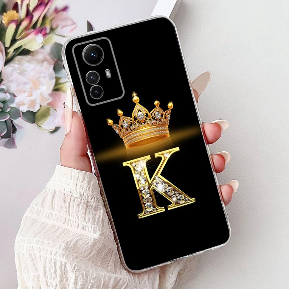 Capa Fofa com Letras do ABC Para Xiaomi Redmi Note 12S Capa de Telefone de Silicone Macio Para Redmi Note 12S Note12S 2023 Capas Fundas