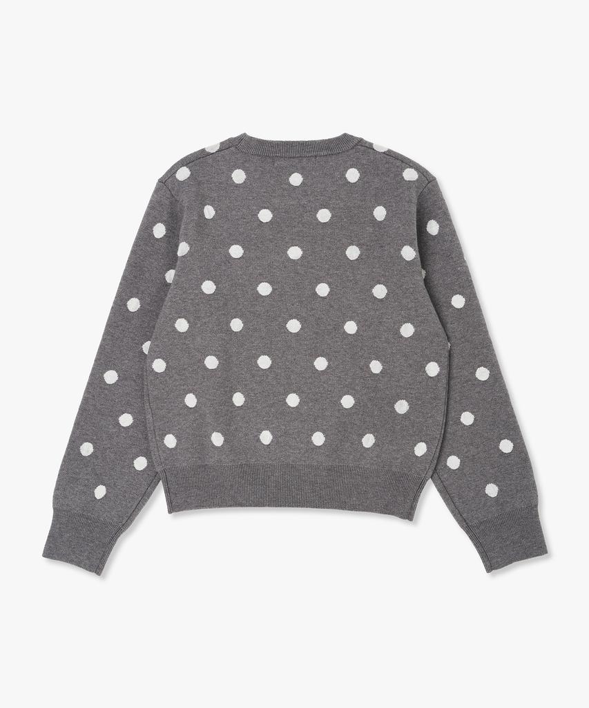 PLAC WOMEN Dot Pattern Pullover Gray