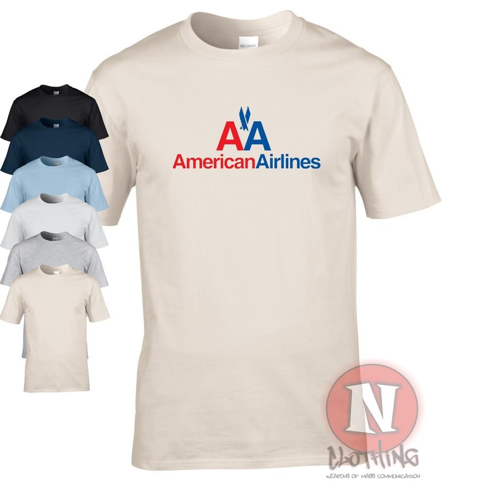 Americano Airlines 1965 Logo T-Shirt Classic Airplane Spotters Airline Crew