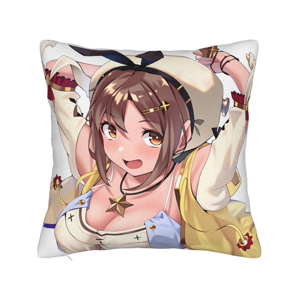 Game Atelier Ryza Pillow Case Design Pillow Cover For Sofa Car Home Decor Cute Funny Cushion Cover