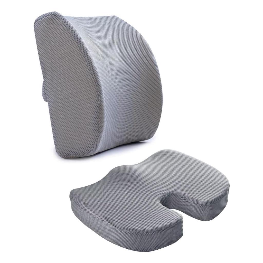 Memory Foam Ergonomic Lumbar Support Cushion for Office Chair and Car Seat