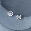 Hermosa:J E076 Silver 925 Silver Earrings Silver Earrings Cubic Flower Earrings Mini Earrings Flower Earrings