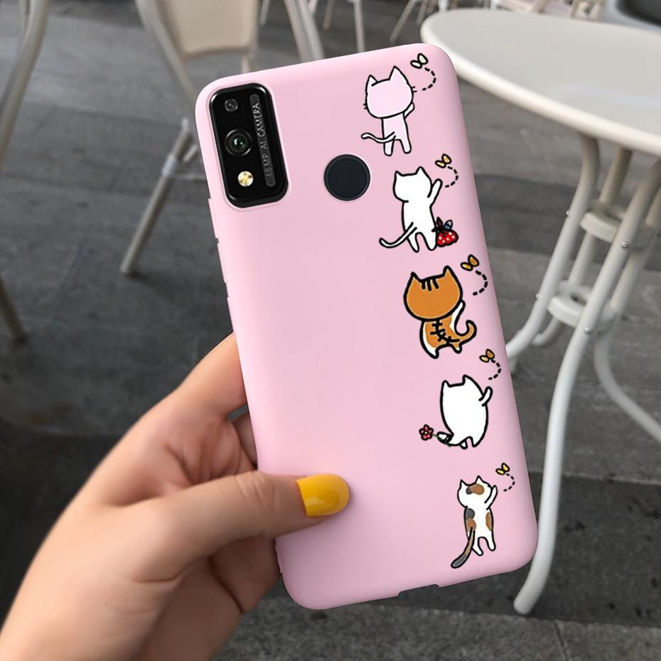 Für Honor 9X Lite JSN-L21 Handyhülle Honor 9X STK-LX1 Schöner Druck Macaron Silikon Weiche Hüllen Abdeckung Für Honor9X 9 X Lite