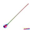 New Metal Bent Filter Reusable Stainless Steel Coffee Spoons Drinking Straw Straws Spoon