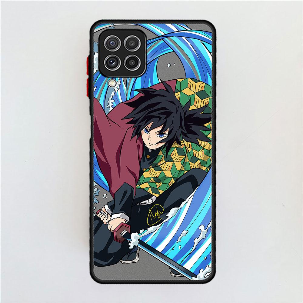 Anime Demon Slayer Matte Case For Samsung Galaxy A52 A12 A51 A32 A21s A71 A32 5G A12 A22 A53 A70 A50 A30 Hard Phone Shell