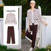 Women's Mid-Aged Autumn/Winter Baseball Jacket Sportswear Set