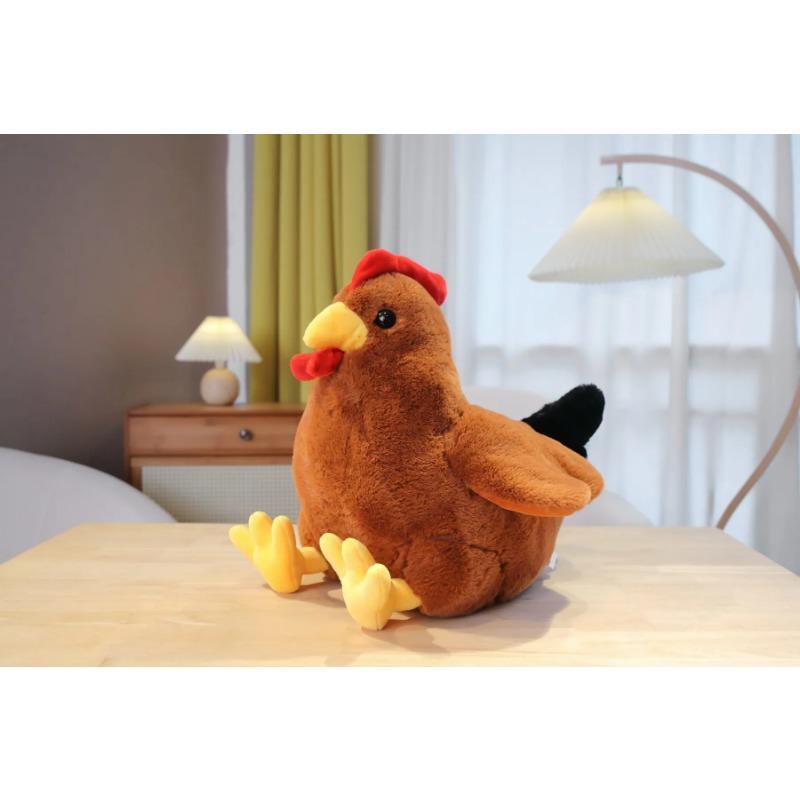 Cute Chick Plush Toy Simulation Rooster Hen Soft Pillow Stardew Valley Game Stuffed Doll Kawaii Children's Gift Toy