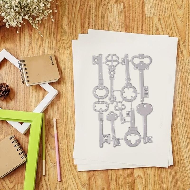 Key Shape Cutting Dies Scrapbooking Die Cut Templates Carbon Steel Cutting Dies for Scrapbooking Card Making