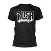 Rush 'Distressed Logo' Black T Shirt - NEW Unisex T-Shirt