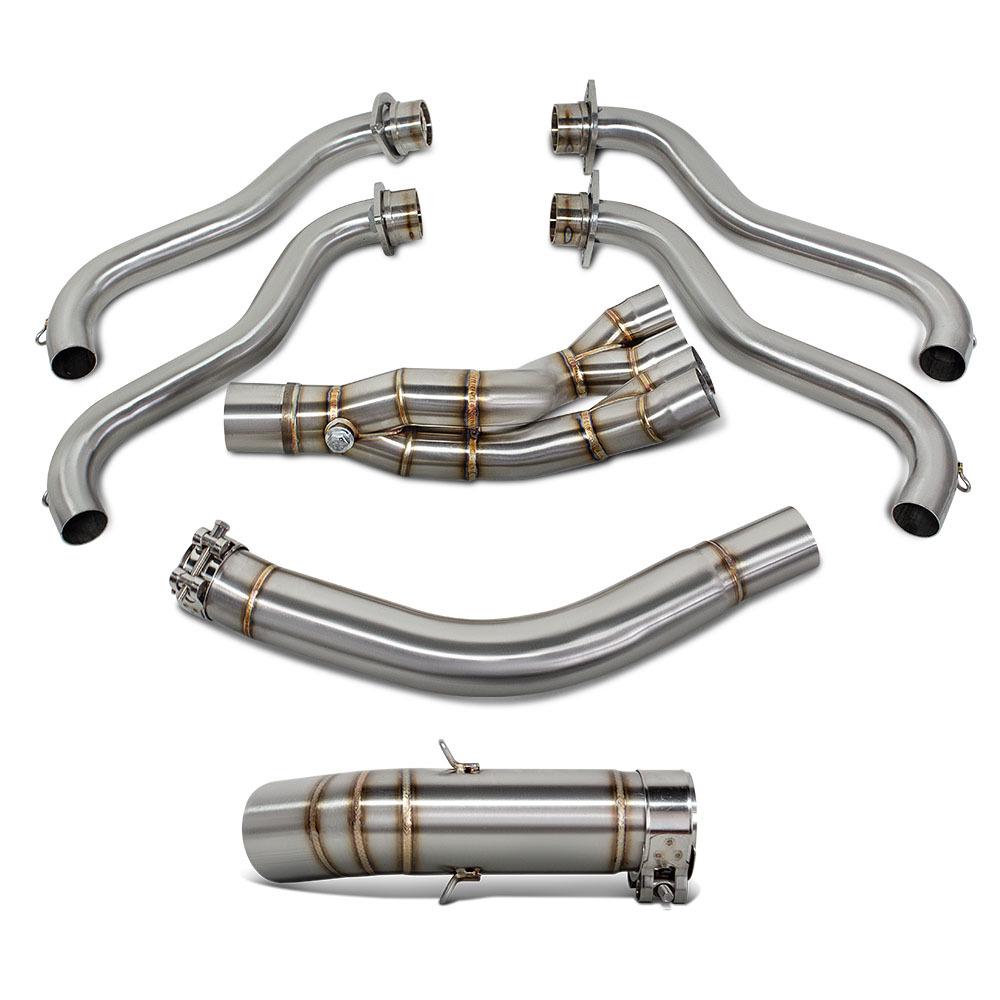 GSX-R600/750 Stainless Steel Mid & Front Exhaust Mod Kit (2011-2025)