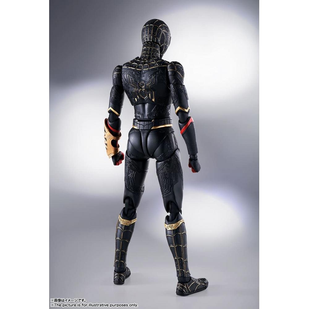 [With Manufacturer's First Bonus] S.H.Figuarts Spider-Man [Black & Gold Suit] (Spider-Man: No Way Home) Approx. 150mm ABS&PVC Painted Movable Figure