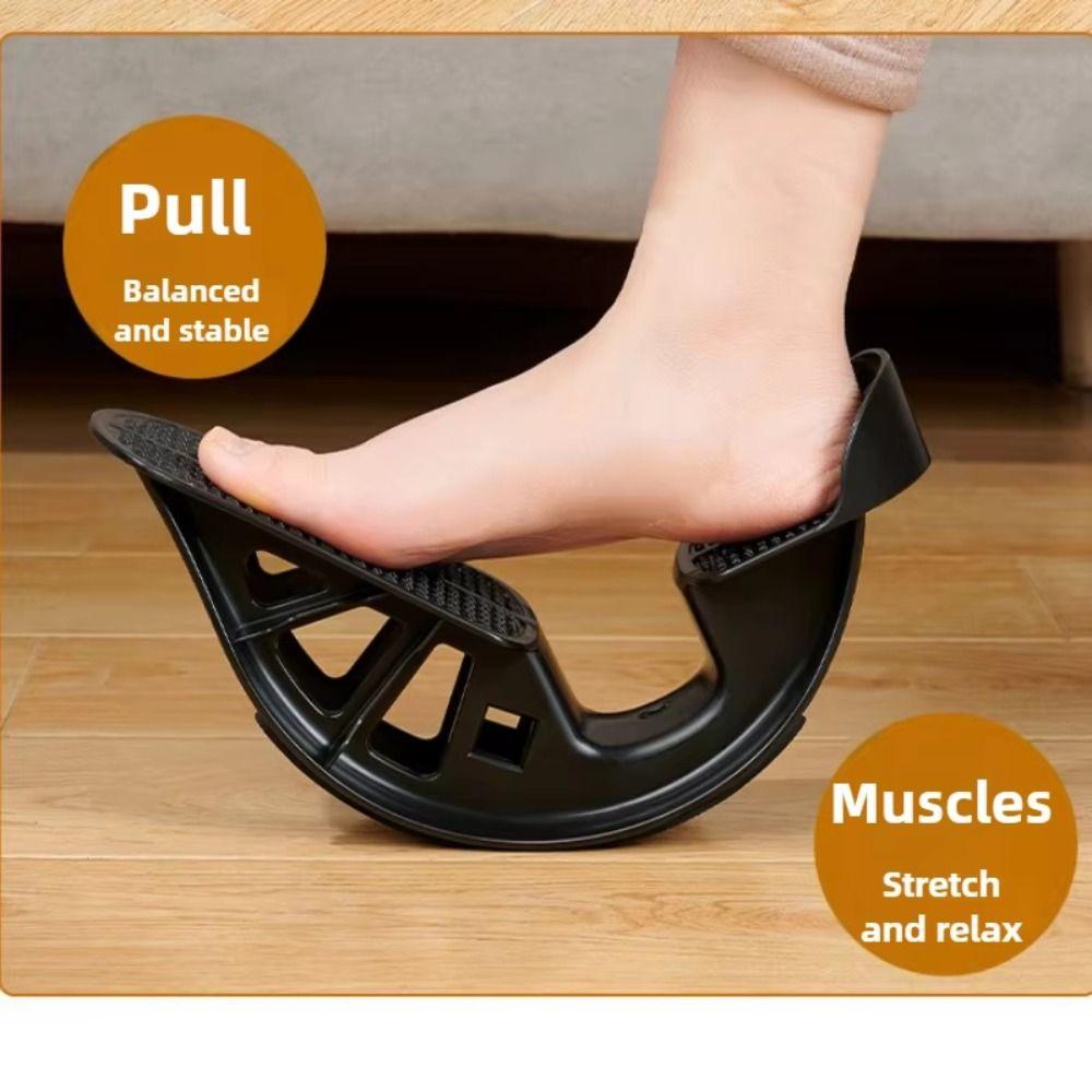 Portable Calf Stretching Wheel Large Load Bearing Tight Calves Foot Rocker Board Comfortable Non Slip Achilles Tendon Stretcher