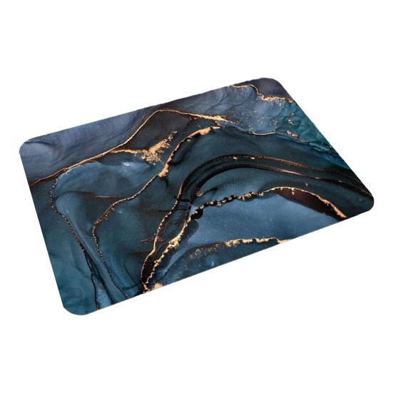 Marbling Area Rug Soft Non-Slip Absorbent Floor Mat Abstract Modern Entrance Rug Doormat for Bathroom Kitchen Bedroom Living Room Decor