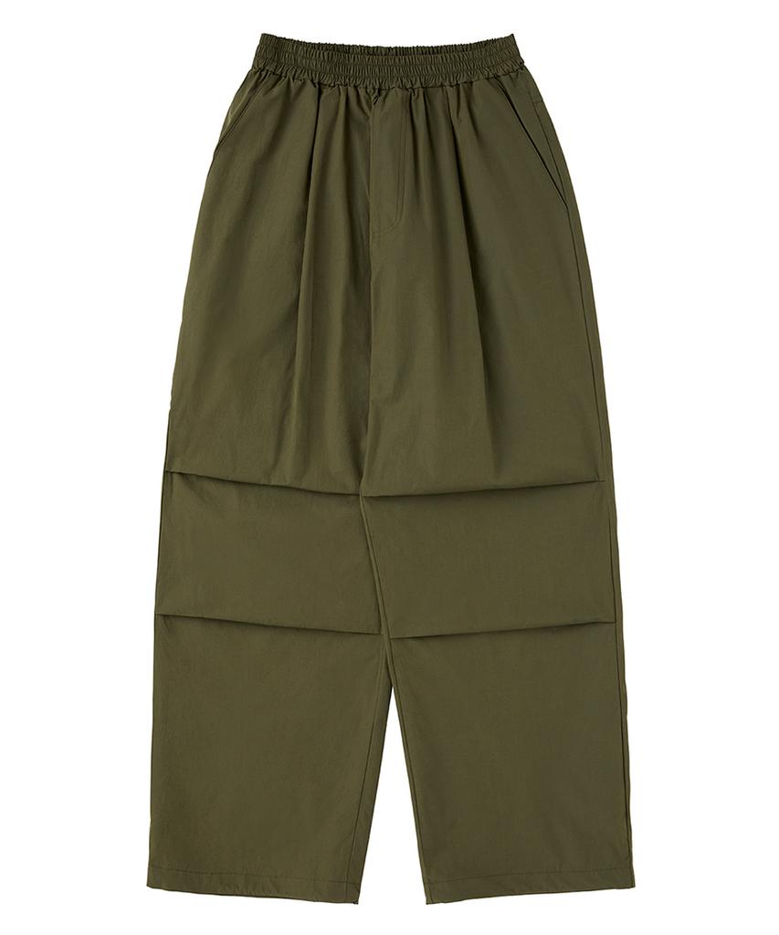 URBANAGE [2Pack] Waterproof One-Pleat Parachute Wide Pants (3 Colors) (Type C)