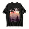 Stay Wild Outdoor Berg Hert Print Casual Unisex T-shirt Puur Katoen T-shirt