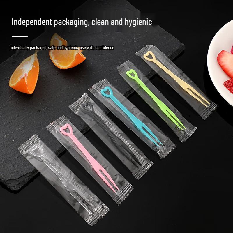 Disposable Heart-shaped Fruit Forks