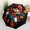 1pc Mario Adventure Automatic Open/close Folding Portable Cute Cute Umbrella with 8-Ribs Structure for Women/Men, All-Season Use A0901060